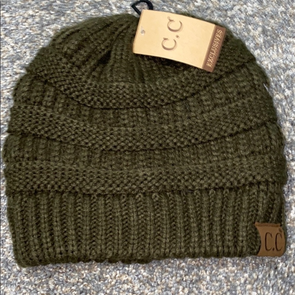 NWT Olive Green Beanie